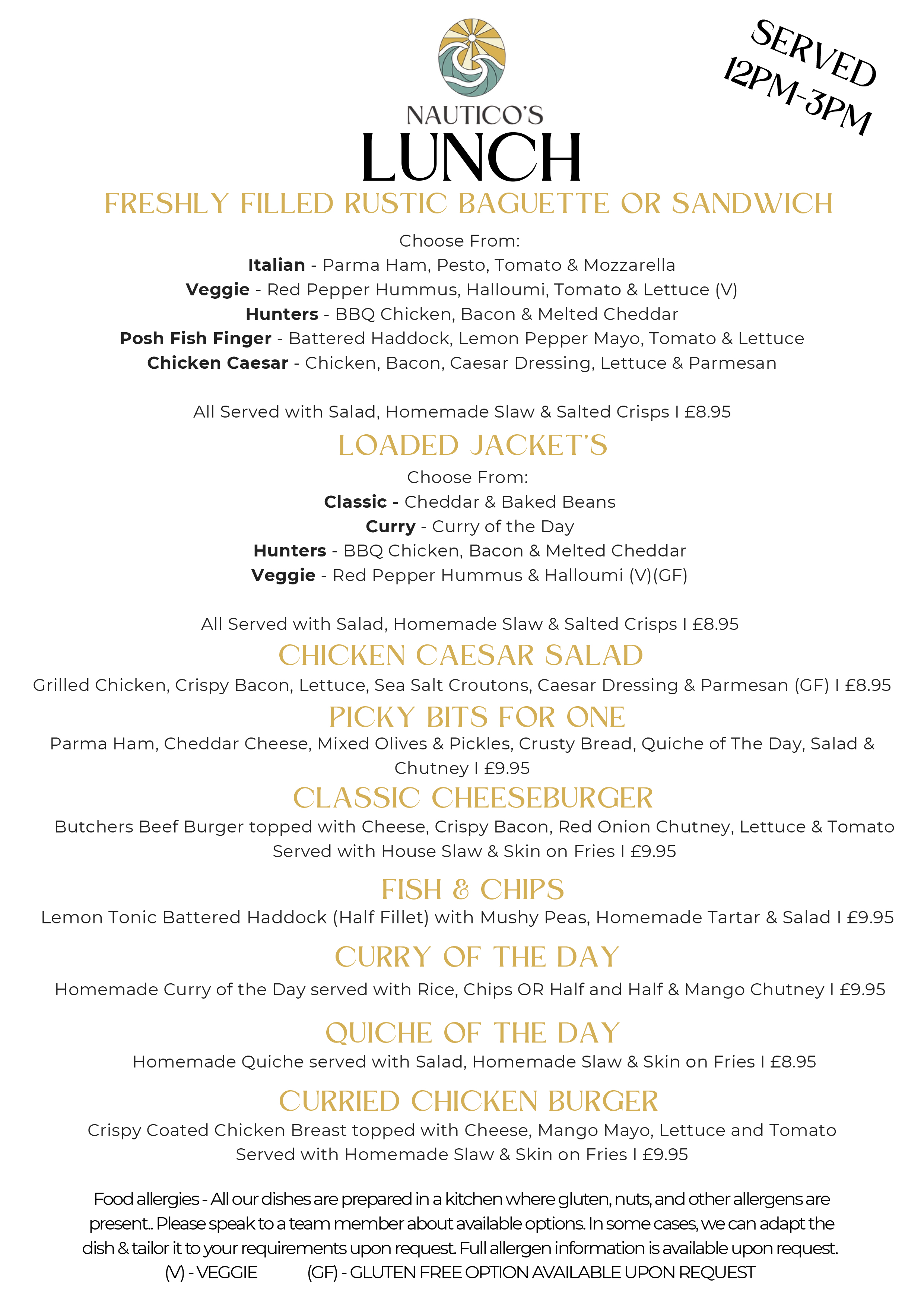 Lunch Menu